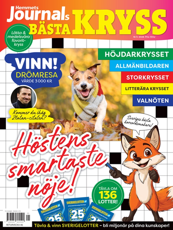 Hemmets Journals Bästa Kryss, Nr 6 2026